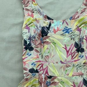 Floral silk dress. Made in Turkey